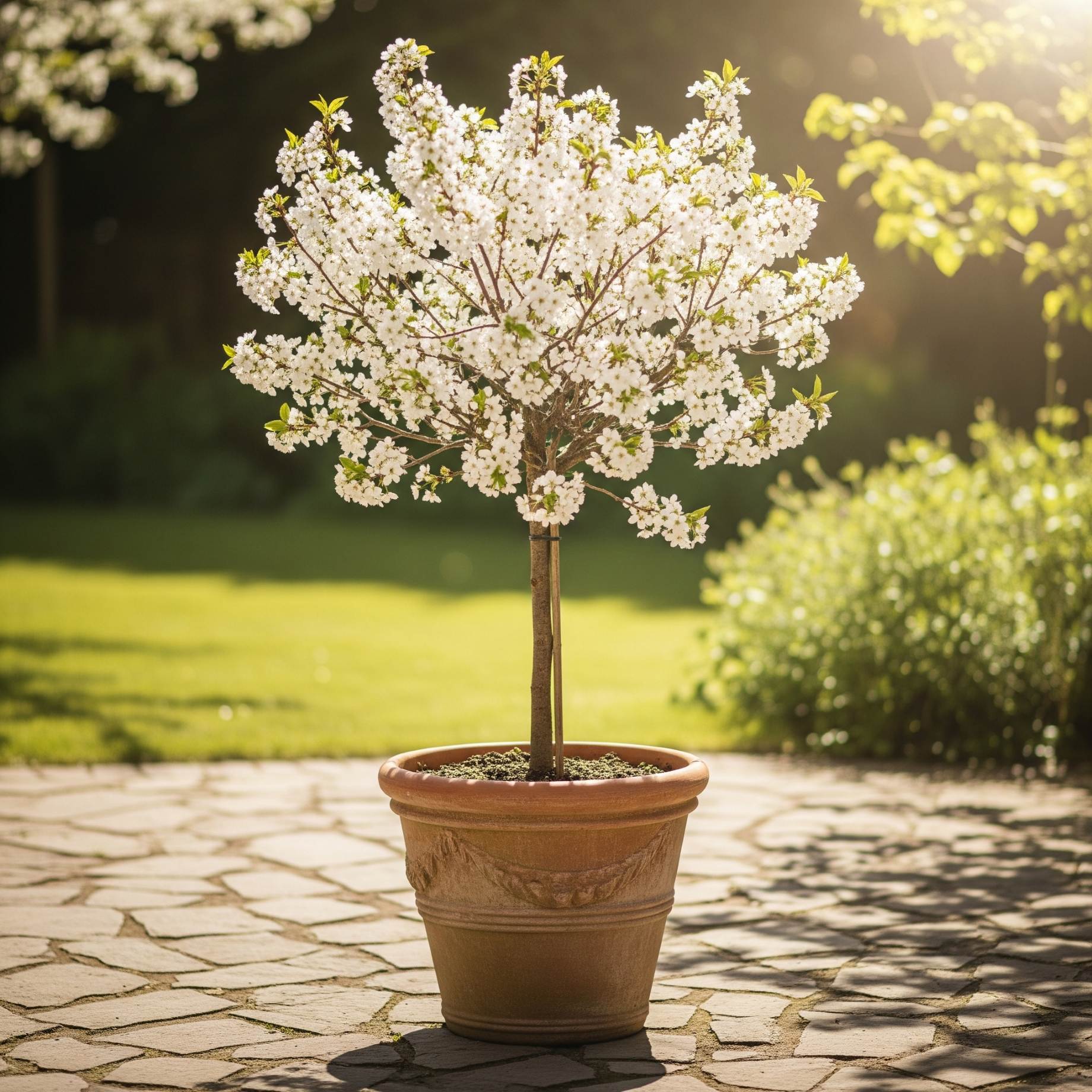 Patio Cherry Blossom Tree | Prunus 'Brilliant'